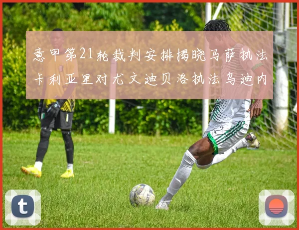 意甲第21轮裁判安排揭晓马萨执法卡利亚里对尤文迪贝洛执法乌迪内斯对国米
