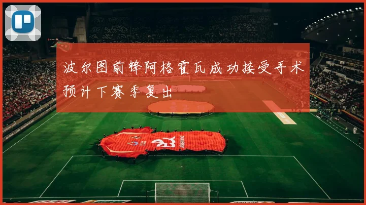 波尔图前锋阿格霍瓦成功接受手术预计下赛季复出